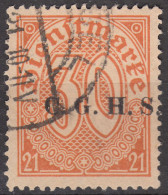 Oberschlesien - Upper Silesia Mi. D5 Overprint 30 Pfennig Gebraucht Used 1920 - Schlesien