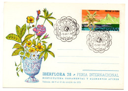 Tarjeta Con Matasellos Commemorativo De Congreso De Iberflora - Cartas & Documentos