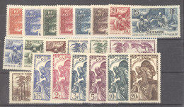 Guinée  :  Yv  125-46  *   Sauf 139 - Unused Stamps