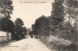 FRANCE - Pourville - Vue Générale - Route De Varengeville - Des Gens Qui Marchent Sur La Route - Carte Postale Ancienne - Dieppe