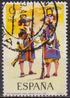 Armée, Soldats - ESPAGNE - Uniformes - Mousquetaires - N° 1826 - 1974 - Used Stamps