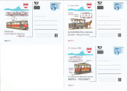 CDV B 215 (1-3) Czech Republic Centenary Of The Tramways In Brno Brünn 2000 - Tramways