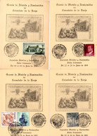 4 Tarjetas Con Matasellos Commemorativo De  Construccion De La Lonja De 1983 - Cartas & Documentos