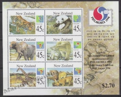 New Zealand - Nouvelle Zelande 1994 Yvert BF 97 Philakorea 1994 Philatelic Exhibition - Miniature Sheet - MNH - Ungebraucht