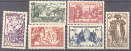 Guinée  :  Yv  119-24  * - Unused Stamps