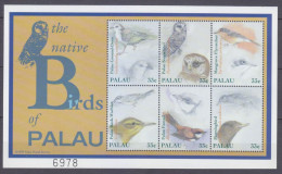 2000 Palau 1870-1875KL Birds 7,00 € - Eulenvögel