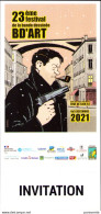 BARRAL : Carte Invitation Salon BD'ART 2021 - Postkaarten