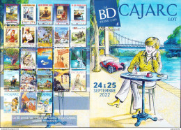 CATEL : Programme Salon Bd CAJARC 2022 - Cartes Postales