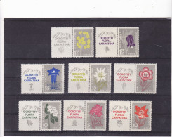 Romania 1957 Flowers/Carpathian Mountains/Edelweiss Lily Anemone Rhododendron **MNH - Unused Stamps