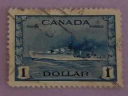 CANADA YT 218 OBLITÉRÉ "DESTROYER IROQUOIS" ANNÉES 1943/1948 - Used Stamps