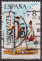 Armée, Soldats - ESPAGNE - Uniformes - Porte Drapeau - N° 1856 - 1974 - Used Stamps