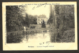 SAVIGNY SUR ORGE   "  Les Bords De L'Orge  "     1904     Animée Pécheur - Savigny Sur Orge