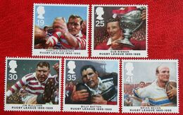 100 Years Of Rugby League: Rugby Player (Mi 1591-1595) 1995 POSTFRIS MNH ** ENGLAND GRANDE-BRETAGNE GB GREAT BRITAIN - Unused Stamps