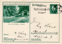 GERMANY WEIMAR REPUBLIC 1932 POSTCARD  MiNr P 202 SENT FROM STETTIN /SZCZECIN/ - Postkarten