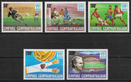 CENTRAFRIQUE - COUPE DU MONDE DE FOOTBALL EN ARGENTINE EN 1978  - N° 315 A 319 ET BF 20 - NEUF** MNH - 1978 – Argentine