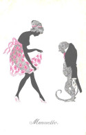 Paul Süss:Menuetto, Lady With Gentleman, Pre 1940 - Scherenschnitt - Silhouette