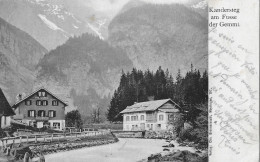 KANDERSTEG ► Am Fusse Der Gemmi Mit Hotel Alpenrose Anno 1909 - Kandersteg