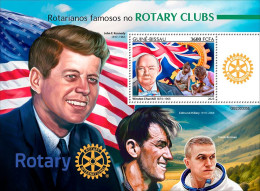 Guinea Bissau 2023, Rotary, Churchill, Kennedy, BF - Kennedy (John F.)