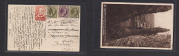 LUXEMBOURG. 1939 (28 July) Ettelbruck - France, Grenoble. Multicolor Mixed Issues Fkd Ppc, Box Town Ds. Fine TPO Cancel. - Autres & Non Classés