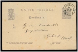 LUXEMBOURG. 1881 (13 Aug). Ettelbruck - Elnof. 5c Stat Card. Fine. - Other & Unclassified