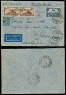 LUXEMBOURG. 1938 (29 April). Ettelbruck - Brazil / Sabara. Air Fkd Env + French Stamp Tied Strassburg For Air Mail Frenc - Other & Unclassified