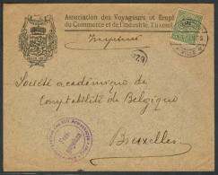 LUXEMBOURG. 1917 (21July). Lux Ville - Belgium. Printed Matter Rate Ilustr Env + Censored / Trier. - Other & Unclassified