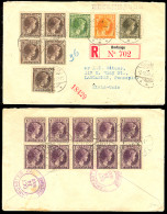 LUXEMBOURG. 1928. Rodange - USA. Registr Multifrkd Env. Espectacular. - Other & Unclassified