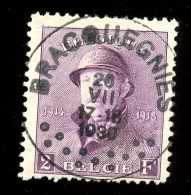 2F CASQUE  N°176 Ø  Oblitéré 20/7/1930    BRACQUEGNIES   Cote 525,--€ - Used Stamps