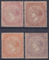 1869-163 CUBA SPAIN ANTILLES 1869 ISABEL II 5c-40c MH COMPLETE SET.  - Voorfilatelie