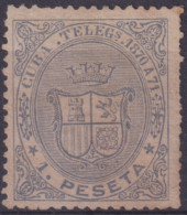 1870-114 CUBA SPAIN TELEGRAPH Ed.12 1870 REPUBLICA 1pta 1870 A 1871.  - Vorphilatelie