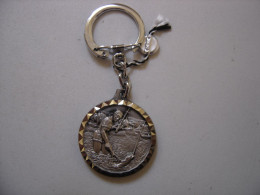 Porte-Clés Peche Pecheur Poisson LES SABLES D'OLONNE Keychain Vintage 60' - Porte-clefs