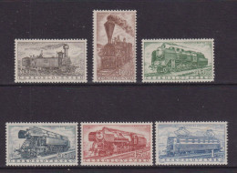 CZECHOSLOVAKIA  - 1956  Trains Set  Never Hinged Mint - Unused Stamps