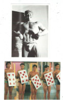 2 POSTCARDS MALE GLAMOUR - Pin-Ups