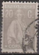 PORTUGAL - 1924-1926,  Ceres. Novas Taxas E Cores. Pap. Acetinado   D.12 X 11 1/2,  20 C.  (o)  MUNDIFIL  Nº 280a - Oblitérés