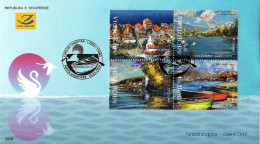 Albania Stamps 2023. Tourism - Lake Ohrid. FDC MNH - Albanie