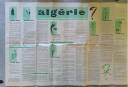Affiche Guerre D'Algérie Propagande - Documenti