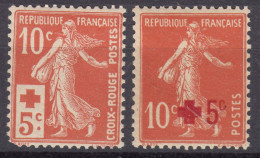 France 1914 Red Cross Croix Rouge Yvert#146-147 Mint Never Hinged (sans Charniere) - Ongebruikt