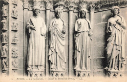 FRANCE - Reims - La Cathédrale - Détail Du Portrait De Droite - Carte Postale Ancienne - Reims