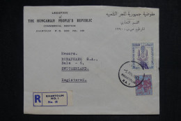 SOUDAN - Enveloppe En Recommandé De Khartoum Pour La Suisse En 1963  - L 150787 - Soedan (1954-...)