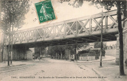 FRANCE - Suresnes - La Route De Versailles Et Le Pont Du Chemin De Fer - Vue Générale - Carte Postale Ancienne - Suresnes