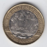 Great Britain UK £2 Two Pound Coin 2016 (Great Fire Of London) - Circulated - 2 Pounds