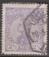 PORTUGAL - 1910,  D. Manuel II, 2 1/2 R.  Pap. Esmalte  (o)  MUNDIFIL  Nº 156 - Oblitérés