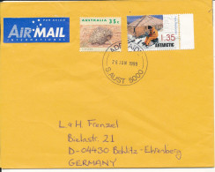 Australia Cover Sent To Germany Adelaide 26-6-1999 Also A A.A.T Stamp On The Cover - Briefe U. Dokumente