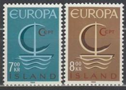 ISLAND  404-405, Postfrisch **, Europa CEPT 1966 - Unused Stamps