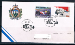 SAN MARINO 1990 - Formula Imola. Busta Con Annullo Speciale. - Auto's