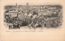 FRANCE - Troyes - Vue Générale Prise De L'église De La Madeleine - Carte Postale Ancienne - Troyes