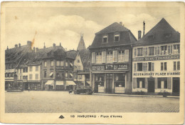 Cp HAGUENAU 67 - Place D'Armes (automobile, Commerces, Brasserie Du Tigre, Restaurant) N° 115 - Haguenau