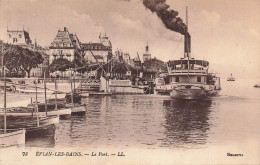 FRANCE - Évian Les Bains - Le Port - Carte Postale Ancienne - Evian-les-Bains