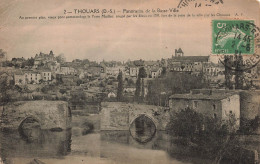 FRANCE - Thouars - Panorama De La Basse Ville - Vieux Pont Commandant - La Porte Maillot - Carte Postale Ancienne - Thouars