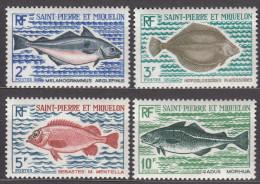 St. Pierre & Miquelon 1972 Fish Mi#478-481 Mint Never Hinged - Neufs